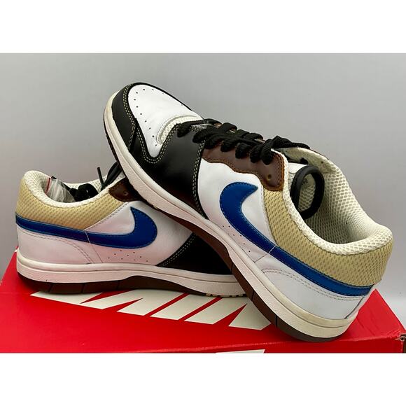 COURT FORCE LOW PREMIUM White/Military Blue-Bison  313940 141 Sz 8.5 #206 - Picture 8 of 11